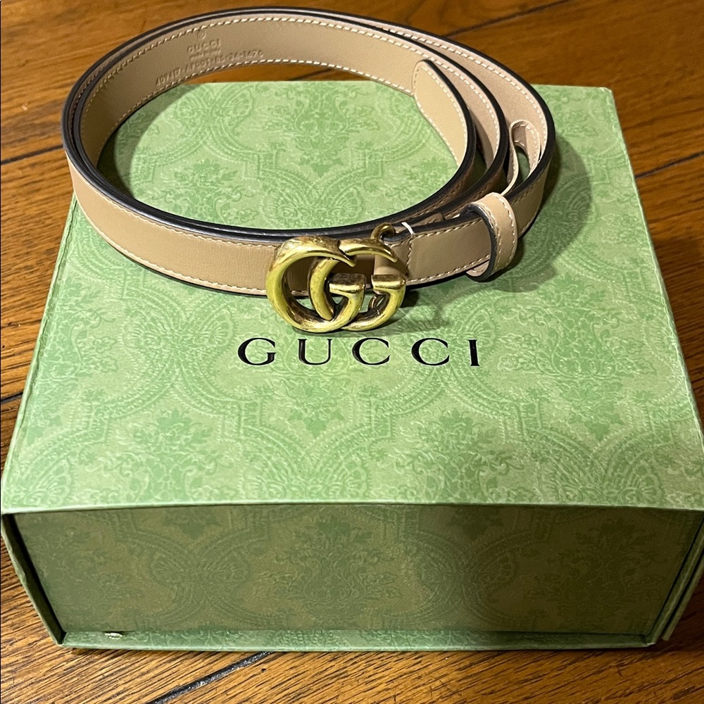 Gucci Belt Natural Tan Size 85